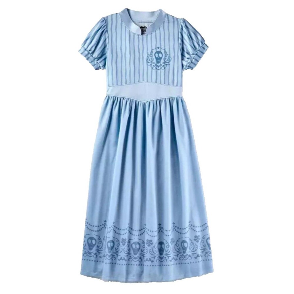 Beetlejuice Girls' Nightgown Flare Skirt Light Blue Full Length Small 6/6x